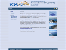 Tablet Screenshot of icps2005.conferences.gr